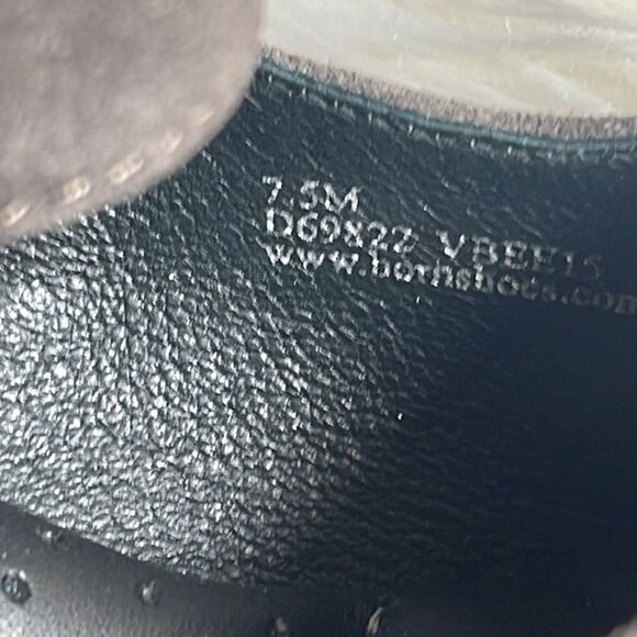 Born Jordana Brown Suede Mary Jane Wedge Heels Sz 7.5 - Picture 5 of 6